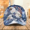 Bald Eagle American Flag Happy Independence Day All Over Printed Classic Cap