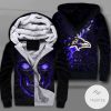 Baltimore Ravens Lava Skull Zipper Fleece Hoodie