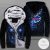 Buffalo Bills Lava Skull Zipper Fleece Hoodie