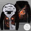 Chicago Bears Lava Skull Zipper Fleece Hoodie