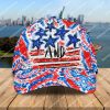 Happy Independence Day America Tie Dye All Over Printed Classic Cap