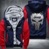 Jeep Punisher Skull Fleece Hoodie Jacket