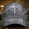 Jesus Is My Savior Silver Metal All Over Printed Classic Cap