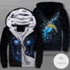 Los Angeles Chargers Lava Skull Zipper Fleece Hoodie