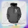 Louis Vuitton Grey Pattern 3D Hoodie