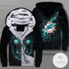 Miami Dolphins Lava Skull Zipper Fleece Hoodie