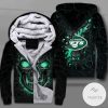 New York Jets Lava Skull Zipper Fleece Hoodie