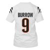 Nfl Cincinnati Bengals Burrow 9 Super Bowl Lvi White 3D Shirt