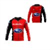 Subaru Racing Red 3D Hoodie