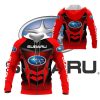Subaru Red 3D Hoodie