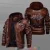 Washington Capitals Black Brown Leather Jacket