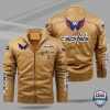 Washington Capitals Fleece Leather Jacket