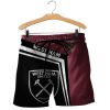 West Ham United Dark Red Black 3D Shirt